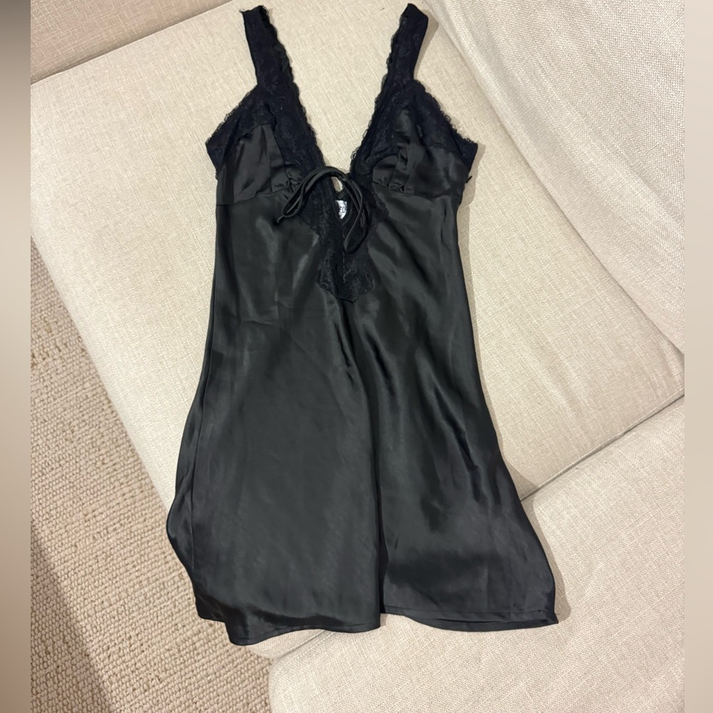 Princess Polly satin lace mini dress